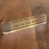 La plaque d'identification de bureau exécutif de (Taille)