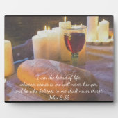 La Plaque photo "Je suis le pain de la vie" (Devant)