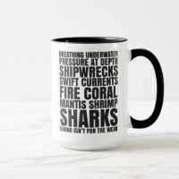 La plongée n'est pas pour la tasse faible