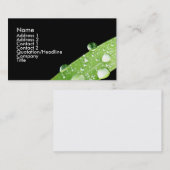 La pluie de feuille laisse tomber le carte de (Devant / Derrière)