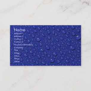 La pluie laisse tomber le carte de visite