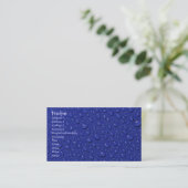 La pluie laisse tomber le carte de visite (Debout devant)