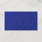 La pluie laisse tomber le carte de visite (Dos)