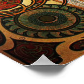 La Plume Zodiaque, Mucha Poster (Hoek)