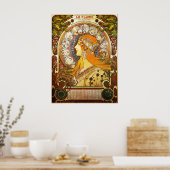 La Plume Zodiaque, Mucha Poster (Keuken)