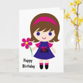 LA PLUS BELLE CARTE D'ANNIVERSAIRE DES *6 ANS* (Fleur jaune)