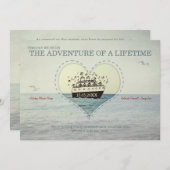 La plus grande aventure - invitation de mariage (Devant / Derrière)