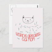LA PLUS GRANDE Carte postale CAT MOM DU MONDE (Devant / Derrière)