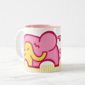 La plus grande maman éléphants du monde mug (Devant gauche)