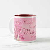 "La plus grande mère et amie du monde" mug d'orchi (Devant gauche)