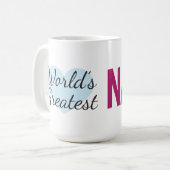 La plus grande Nana du monde (15 oz) de café Mug (Devant gauche)