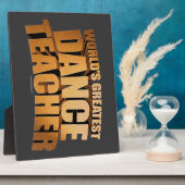 La plus grande plaque d'enseignant de danse du mon (Côté)