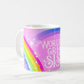 La plus grande tasse arc-en-ciel SISTER du monde (Devant gauche)