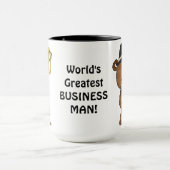 La plus grande tasse de café d'homme des affaires (Centre)