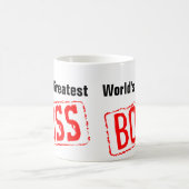 La plus grande tasse de café du patron du monde (Centre)