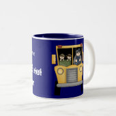 La plus grande tasse personnalisable de chauffeur (Devant droit)