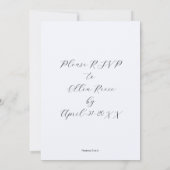 La plus légère des Faire-part de mariage bleues (Dos)