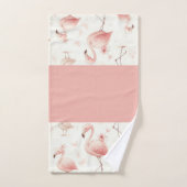 La plus mignonne troupe de flamants roses (Serviette à main)