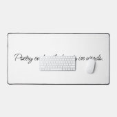 La poésie évoque le chat de bureau (Clavier et souris)