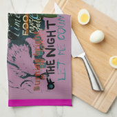 La poésie lilas d'amour de serviette de thé cite (Quart Plié)