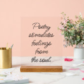 La poésie stimule le signe acrylique (Mariage)