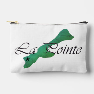 La Pointe Star Green Isla Small Zipper Pouch  Etui