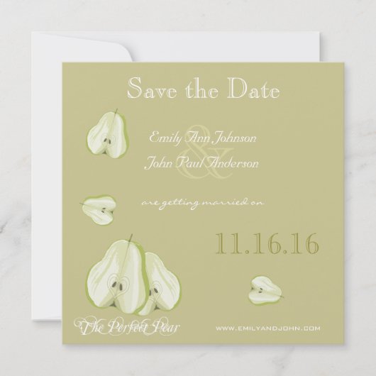 La Poire Parfaite Save the Date (Devant)