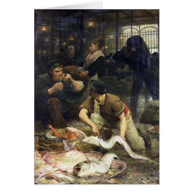 La poissonnerie pendant le matin, 1880 (Devant)