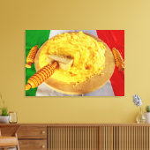 La polenta une recette typique sur toile imprimée (Insitu(Salon))