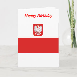 La Pologne marque des cartes d'anniversaire