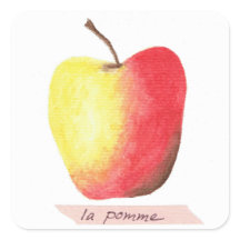 La pomme / De appel Frans leren