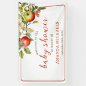 La pomme de notre bannière de Baby shower des yeux (Vertical)