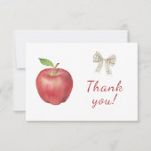 La pomme de notre Carte de remerciements de Baby s (Devant)