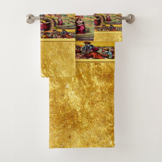 La Porte du Ciel avec une texture de feuille d'or  (En situation)