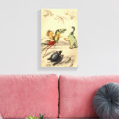 La Poursuite (Chase) Canvas Afdruk (Insitu (Woonkamer))