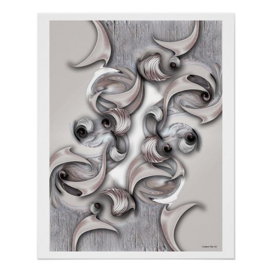 "La poursuite réfléchissante", Poster brillant (Devant)