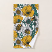 La prairie en jaune (Serviette à main)