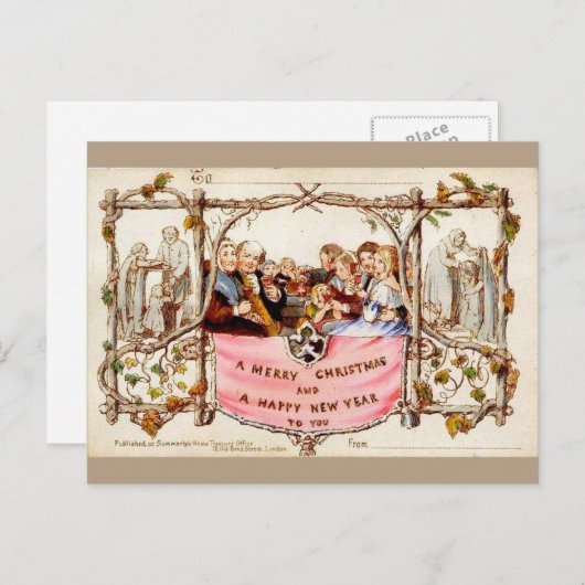 La première carte de Noël (Devant / Derrière)