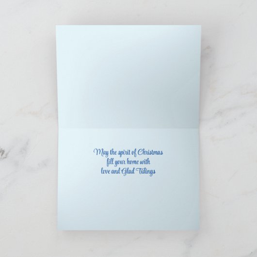 La première carte Noël chrétienne Noel (Intérieur)