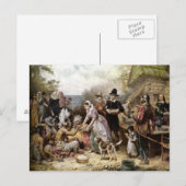 La Première Carte Postale Thanksgiving (Devant / Derrière)