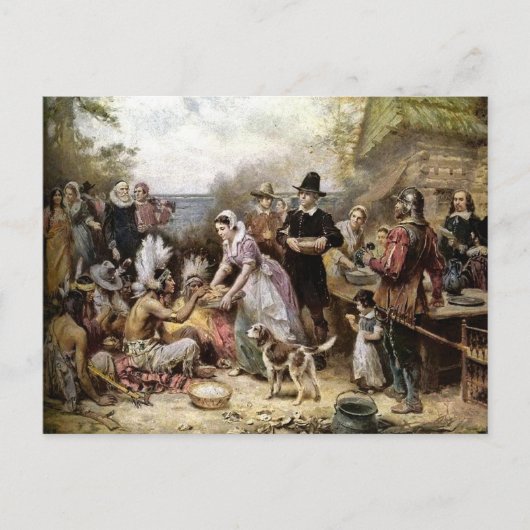 La Première Carte Postale Thanksgiving (Devant)
