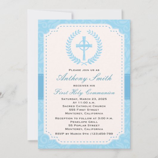 La première invitation à la réunion du garçon (Devant)