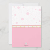 La première invitation de grand-mère à Baby shower (Dos)