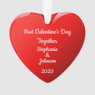 La première Saint-Valentin, ensemble, nomme Heart