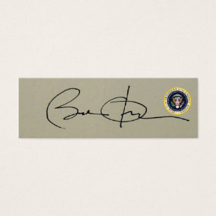 La première SIGNATURE de Barack Obama comme