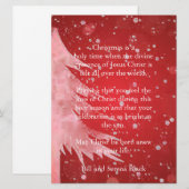 La présence de Jésus Carte de vœux de vacances à p (Devant / Derrière)