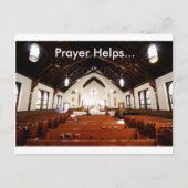 La prière aide la carte postale (Devant)