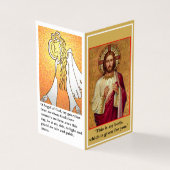 La prière de communion catholique Carte pliée (Outside)