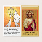 La prière de communion catholique Carte pliée (Outside Unfolded)