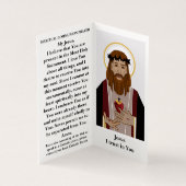 La prière de communion catholique Carte pliée (Inside)